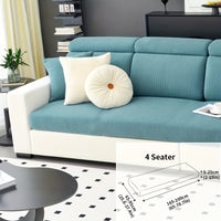 Modern Stretch Sofa Slipcovers - 1 Piece Polar Fleece Fabric Couch Protector, Machine Washable Sofa Cover, Fits Armchair to 4-Seater Sectional, Pet & Kid Friendly Furniture Protection