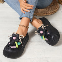 Women's Flower Decor Clogs, Casual Hollow Out Design Garden Shoes, Comfortable Slip On Beach Shoes