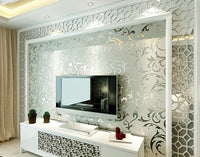 Classic European 3D Stereoscopic Relief Non-woven Wallpaper