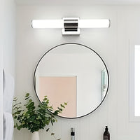 LED Vanity Lights, Modern Stainless Steel Bathroom Light Fixtures Over Mirror as Make Up Lighting Bath Wall Sconces Lamp (8W 40.01cm)
