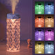 YAIAWISU USB-Powered Night Light Air Humidifier & Aromatherapy Diffuser - Stylish Geometric Design with Colorful LED, Large Capacity, Ideal for Bedrooms, Offices, Classrooms