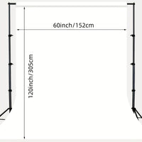 White Backdrop Curtains, 152.4x304.8cm 152.4x304.8cm, 100% Polyester