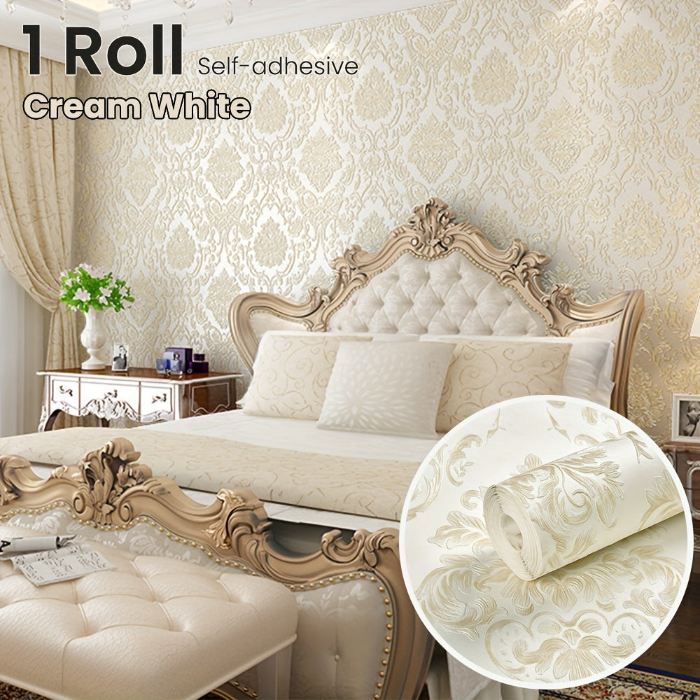 Luxury 3D Textured Self-Adhesive Vinyl Wallpaper