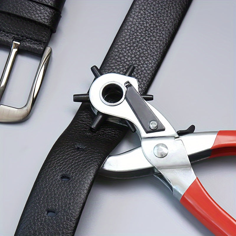 Precision Faux Leather Hole Puncher Tool - Multi-Size for Belts, Watch Bands & Handbag Straps