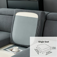 Modern Stretch Sofa Slipcovers - 1 Piece Polar Fleece Fabric Couch Protector, Machine Washable Sofa Cover, Fits Armchair to 4-Seater Sectional, Pet & Kid Friendly Furniture Protection