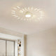 Modern LED Vortex Fireworks Ceiling Light – Sleek Acrylic Design with Illuminated Base, Neutral Lighting for Bedroom, Living Room, or Dining Room, Lights for Living Room