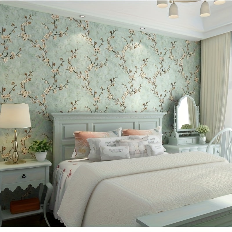 Peel & Stick 3D Floral Wallpaper - Thick, Self-Adhesive, Moisture-Resistant