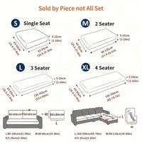 Modern Stretch Sofa Slipcovers - 1 Piece Polar Fleece Fabric Couch Protector, Machine Washable Sofa Cover, Fits Armchair to 4-Seater Sectional, Pet & Kid Friendly Furniture Protection