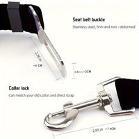 Pet Seat Belt For Dog & Cat, Retractable Dog Seatbelt