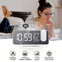 Smart Digital Alarm Clock with FM Radio, LED Display