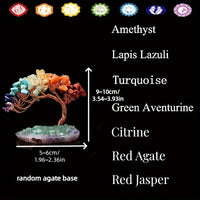 1pc Natural Crystal 7 Chakra Money Tree Crystal Tree