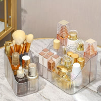 3-Compartment/4-Compartment Acrylic Transparent Cosmetic Storage Box