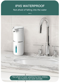 A 380Ml Bathroom Liquid Dispenser for Hand Soap, Featuring a Rechargeable, Wall-Mounted Automatic Sensor.