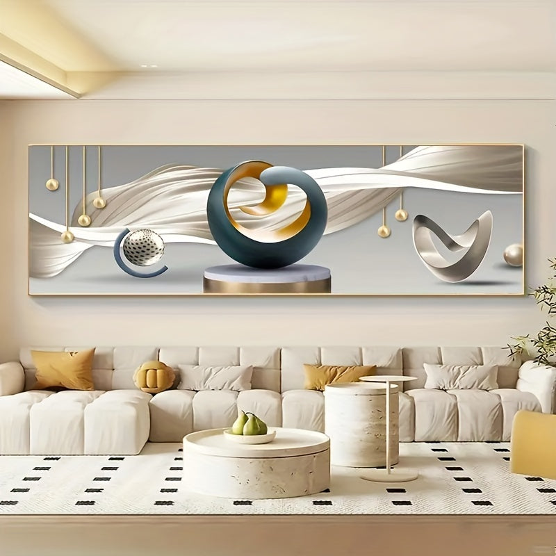 Modern Luxe Abstract Art Canvas Print - Frameless Decorative Wall Art