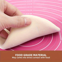 1pc EVA Baking Mat, 29.97x29.97 cm, Durable Food-Grade Countertop Rolling Mat with Measurement Guide, for Dough Rolling, Pie Crust, Bread, Candy, Cookies, Easy Clean Kitchen Tool for Home & Restaurant Use