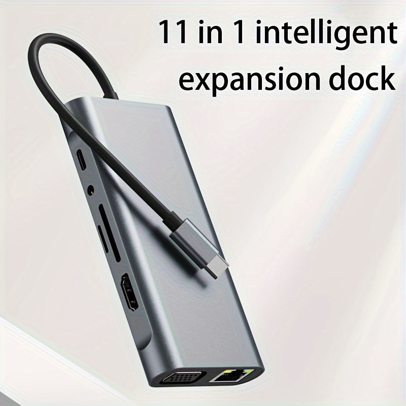 A Versatile Type-C USB-C Expansion Dock - 11-in-1