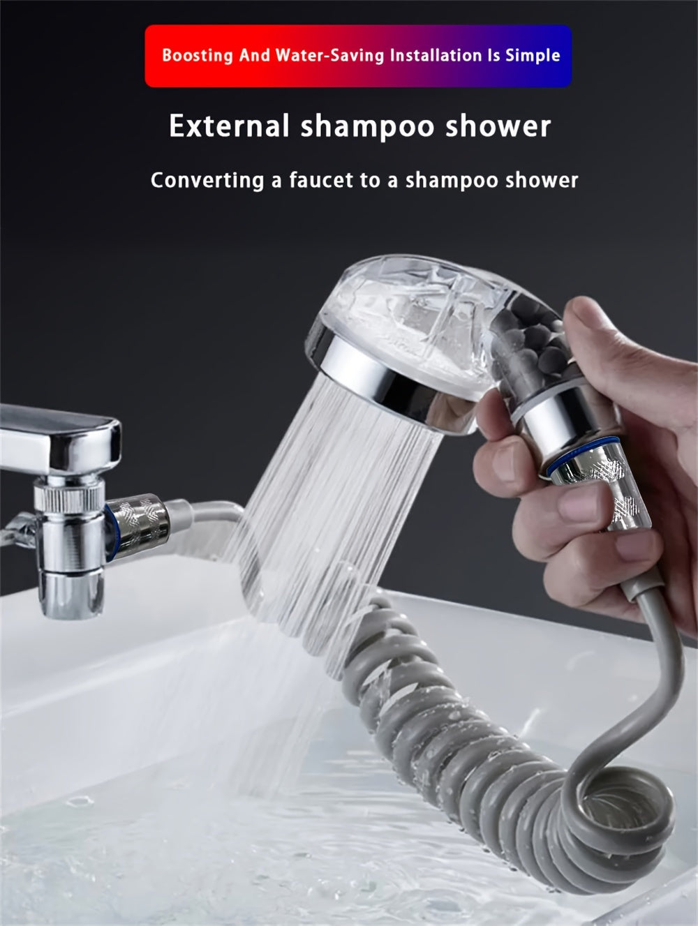 Handheld Faucet Diverter Valve, Shower Head For Home