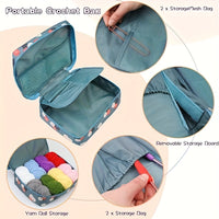 103/130pcs Knitting Crochet Hook Set Home Use Sewing Tool DIY Craft Crochet Knit Markers Needles Tools Weaving Accessories With Bag