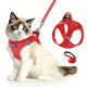 Adjustable Cat Harness with Reflective Strap, Soft Breathable Vest for Walking