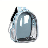 Large Capacity Cat Backpack, Transparent Pet Carrier with Breathable Design