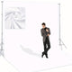 Large Screen Backdrop for Photography, Black/White/Green 3 colors