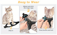 Escape-Proof Cat Harness & Leash Set - Reflective Soft Mesh Vest