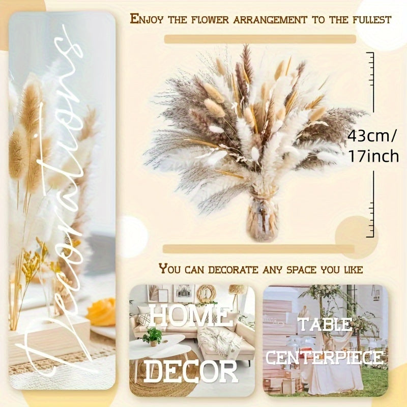 Bohemian Pampas Grass Bouquet - 103pcs