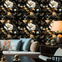 Retro Floral Self-Adhesive Wallpaper