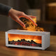 1 Unit of a Simulated Fireplace with Flame Effect, Remote-Controlled Humidifier Featuring Colorful Lights, Timing Function, Silent Operation, Suitable for Desktop Use, And Designed for Aromatherapy.