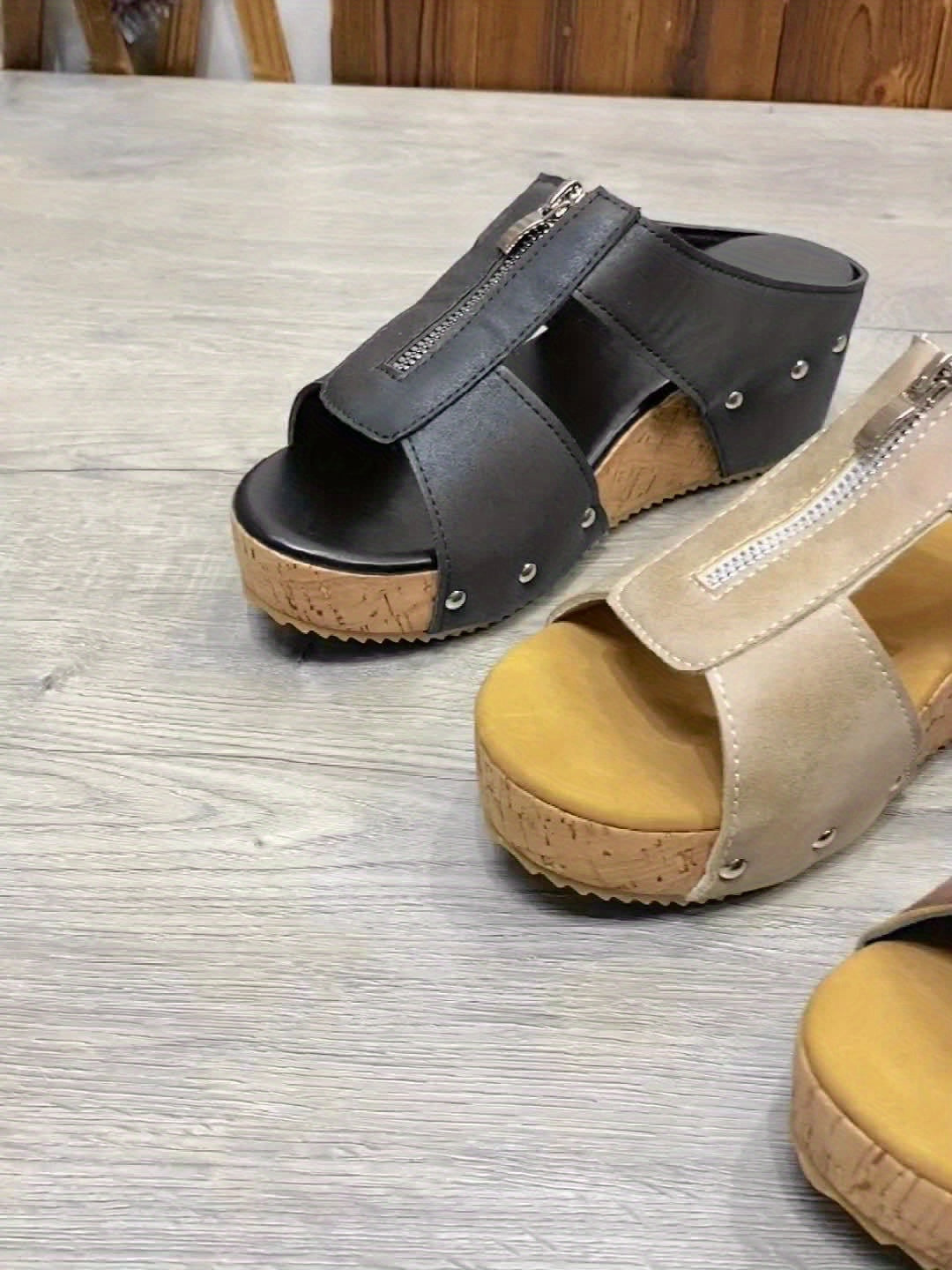 Women's Wedge Summer Slide Sandals