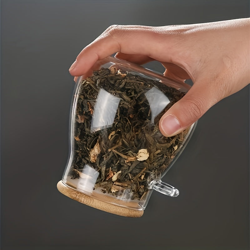 Jar + Spoon 2pcs Set: Sealed Glass Storage Jar with Spoon - Perfect for Coffee, Sugar, Tea, Salt, Candy and Spices | Ideal Kitchen Organizer for Home, Restaurant and Food Truck