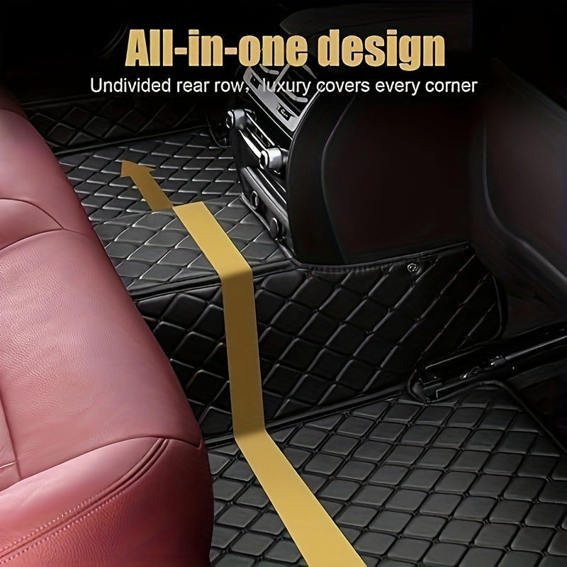 LHD Car Floor Mat - Full Coverage Custom-fit Front and Rear Seat - 3pcs