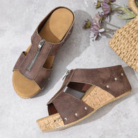 Women's Wedge Summer Slide Sandals