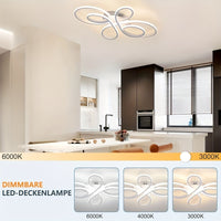 LED Ceiling Lamp Ceiling Light Living Room - Living Room Lamp White Modern Design 60W Butterfly-Shaped Ceiling Lighting for Bedroom Dining Room Study