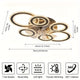 Modern Adjustable Ceiling Fan Light with Remote Control - 6 Brightness Levels, ABS/Acrylic/Metal Design, Mold-Resistant, Ideal for Living Room, Office, Bedroom, Kitchen, Fan for Bedroom, Perfect for Christmas Gifts, Holiday O