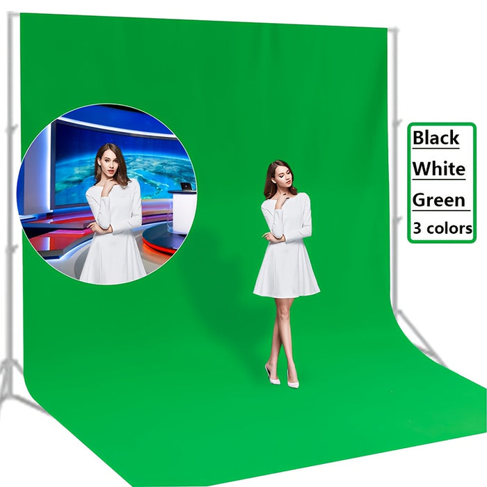 Large Screen Backdrop for Photography, Black/White/Green 3 colors
