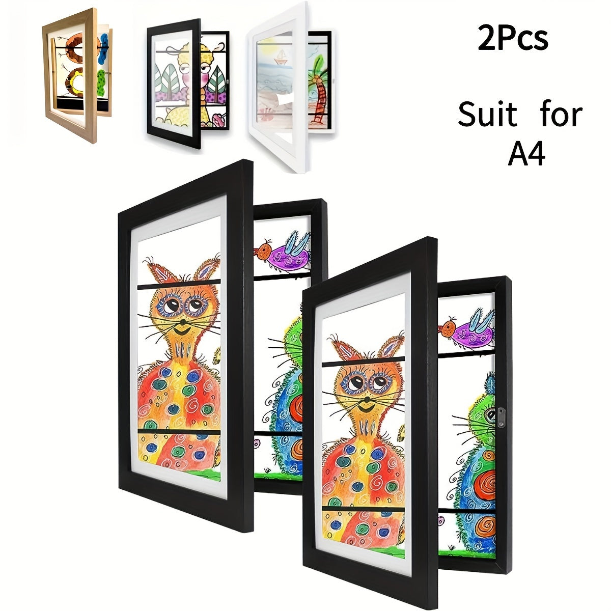 Kids Art Frame Front Opening Changeable Frames