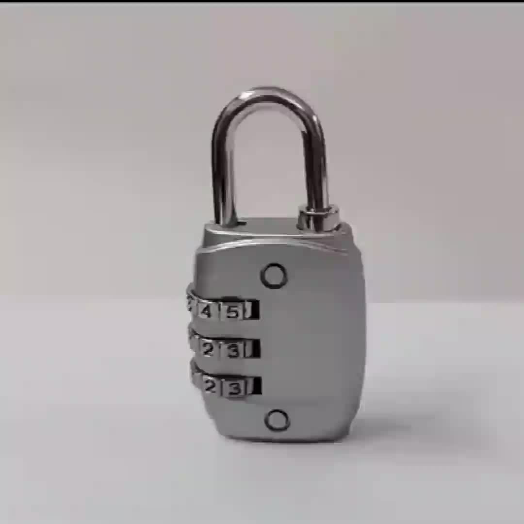 A 3-digit Combination Lock For Luggage, Gym Lockers, Cabinets