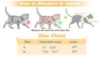 Escape-Proof Cat Harness & Leash Set - Reflective Soft Mesh Vest