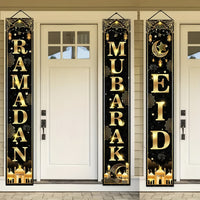 Door Banner Ramadan & Eid Mubarak Door Banner - 3pcs Set
