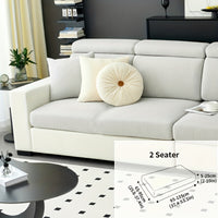 Modern Stretch Sofa Slipcovers - 1 Piece Polar Fleece Fabric Couch Protector, Machine Washable Sofa Cover, Fits Armchair to 4-Seater Sectional, Pet & Kid Friendly Furniture Protection