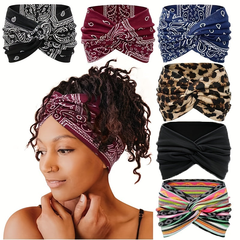 Minimalist Leopard Print Polyester Sports Headband