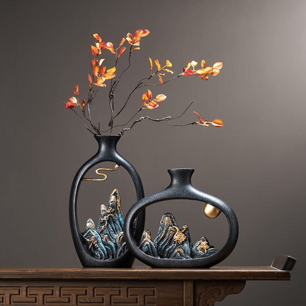 Landscape Scenery Decorative Vase