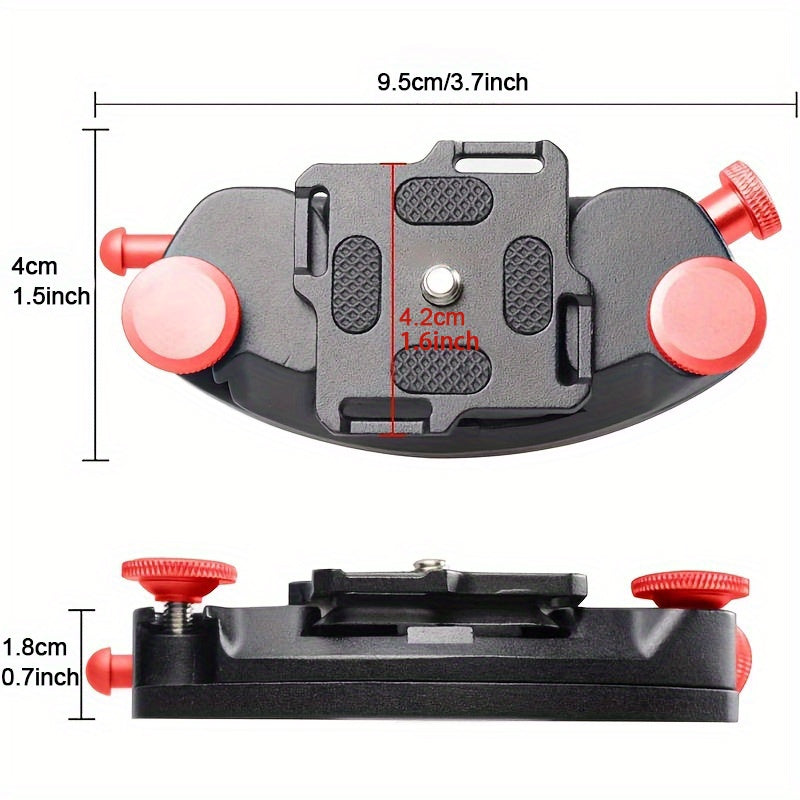 Quick Release Plate Clamp Adapter Camera Waist Belt Clip