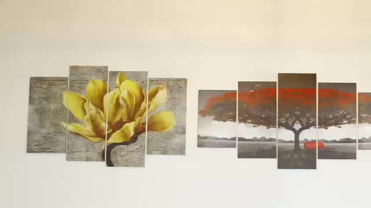 Wooden Framed Canvas Poster - Prayer Hand Canvas - 5pcs