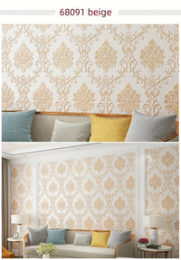 Self-Adhesive 3D Floral Wallpaper, Modern Flowery Style