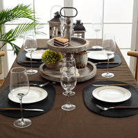 4-Pack European Style Oval Placemats, Heat-Resistant Table Mats, American New Style Tablecloth Mats, Hand Wash Only, Rectangular, Non-Woven Fabric, Polypropylene & Polyester Filling, 44.96X29.97 cm