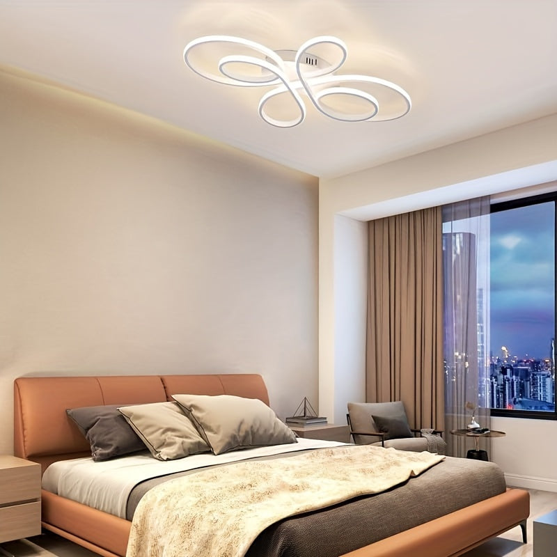 LED Ceiling Lamp Ceiling Light Living Room - Living Room Lamp White Modern Design 60W Butterfly-Shaped Ceiling Lighting for Bedroom Dining Room Study