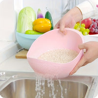 Rice Washing Bowl With Strainer