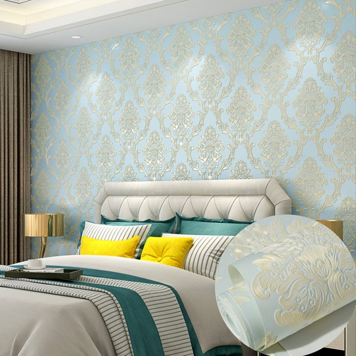 Self-Adhesive 3D Embossed Texturizing Style Wallpaper